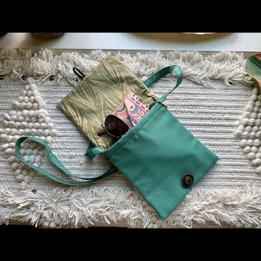 Hand Crafted Crossbody Bag with Fennec Designs Patch - Picture 3 of 3